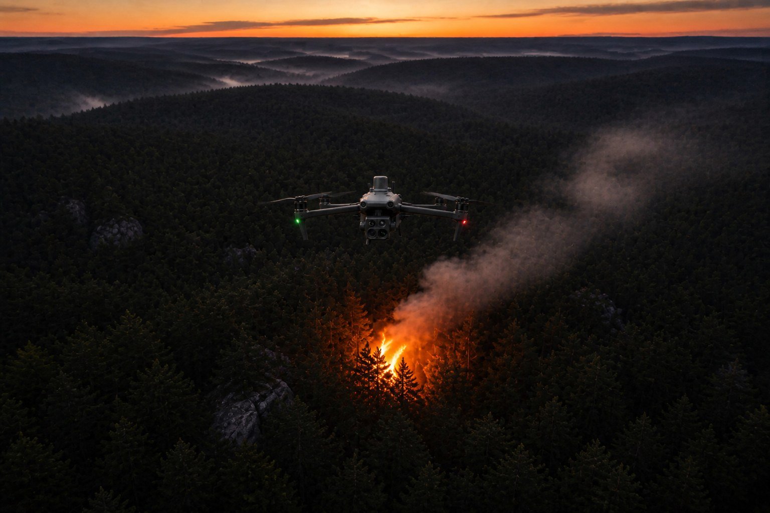 Surveillance d’un massif forestier